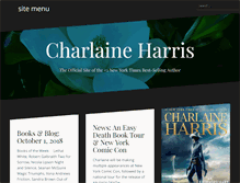 Tablet Screenshot of charlaineharris.com